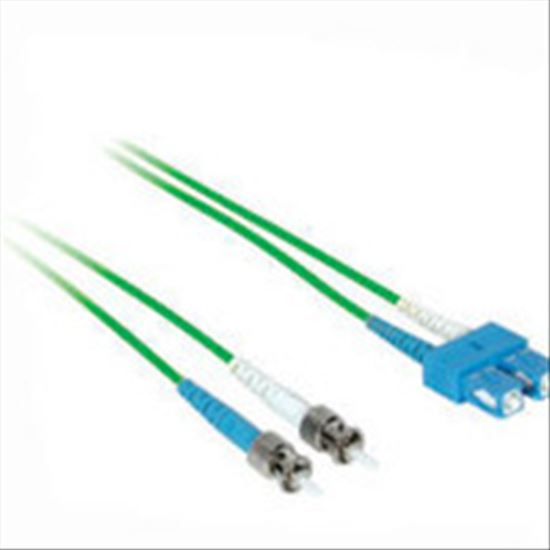 C2G 2m ST/SC Duplex 50/125 Multimode Fiber Patch Cable fiber optic cable 78.7" (2 m) Green1