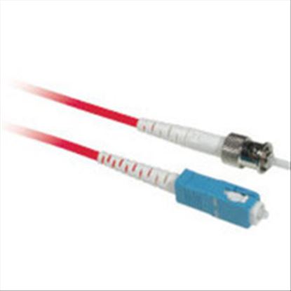 C2G 10m ST/SC Simplex 9/125 Single-Mode Fiber Patch Cable - Red fiber optic cable 393.7" (10 m) Black1