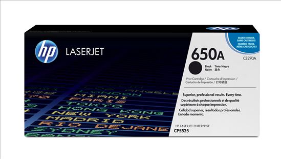 HP 650A Black Original LaserJet Toner Cartridge1