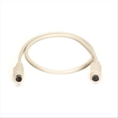 Black Box 6-Pin Mini DIN Cable (CL2), Female/Female, 6-ft. KVM cable White 70.9" (1.8 m)1