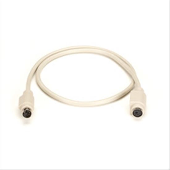 Black Box 6-Pin Mini DIN Cable (CL2), Female/Female, 6-ft. KVM cable White 70.9" (1.8 m)1