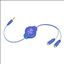 Emerge ETCABLESPLBU audio cable 39.4" (1 m) 3.5mm 2 x 3.5mm Blue1