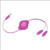 Emerge ETCABLESPLPK audio cable 39.4" (1 m) 3.5mm 2 x 3.5mm Pink1