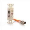 C2G 60023 video cable adapter VGA (D-Sub) + 3 x RCA Ivory, Orange1