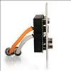 C2G 60034 cable gender changer 2x RapidRun 15-pin 2x VGA, 2x 3.5mm, Composite, RCA Stereo Aluminum, Orange2