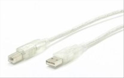 StarTech.com 3 ft. Transparent A-B M/M USB cable 35.8" (0.91 m)1