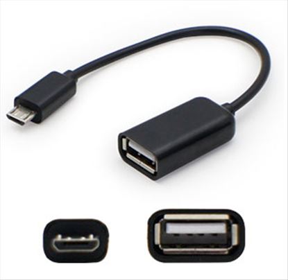 AddOn Networks USBOTG-5PK USB cable 5" (0.127 m) USB A Micro-USB A Black1