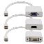 Picture of AddOn Networks MDP2VGA-HDMI-DVI-W video cable adapter 7.87" (0.2 m) Mini DisplayPort