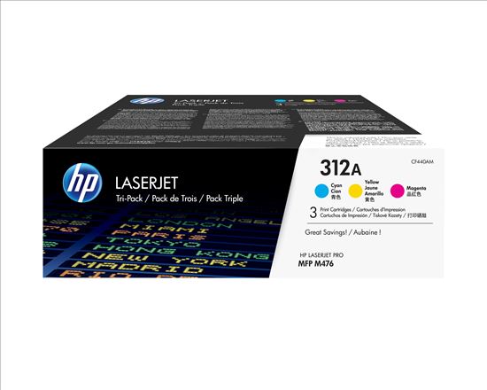 HP 312A Cyan Tri-Pack LaserJet Toner Cartridge1