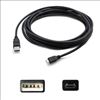 AddOn Networks USB A/Micro-USB, 4.57m USB cable 179.9" (4.57 m) USB 2.0 Micro-USB B Black1