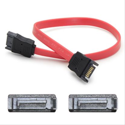 AddOn Networks SATAMF24IN SATA cable 24" (0.61 m) Black, Red1