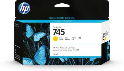 HP 745 130-ml DesignJet Yellow Ink Cartridge1