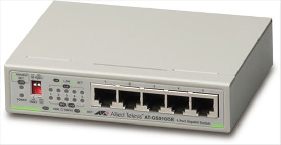 Allied Telesis GS910/5E Unmanaged 10G Ethernet (100/1000/10000) Gray1