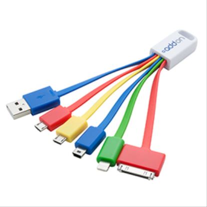 AddOn Networks USB5IN1CHARGER USB cable 3.15" (0.0800 m) USB 2.0 USB A Multicolor1