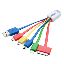 AddOn Networks USB5IN1CHARGER USB cable 3.15" (0.0800 m) USB 2.0 USB A Multicolor1