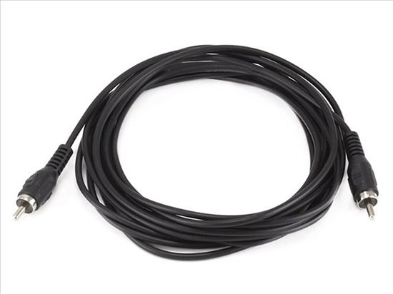 Monoprice 654 audio cable 143.7" (3.65 m) RCA Black1