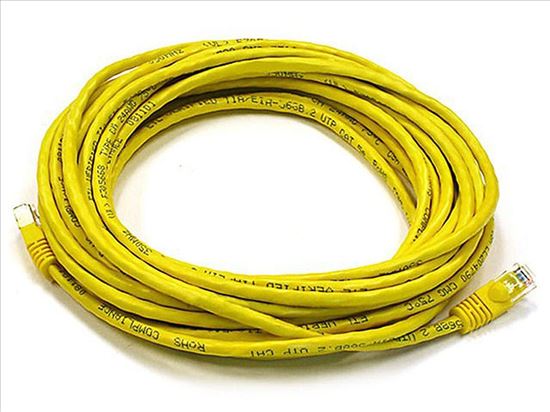 Monoprice 2154 networking cable Yellow 300" (7.62 m) Cat5e U/UTP (UTP)1