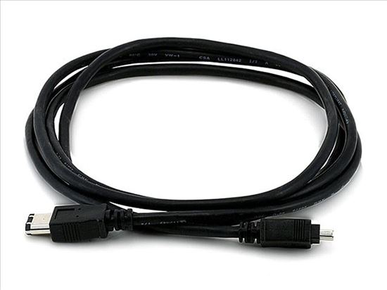 Monoprice 2665 FireWire cable 71.7" (1.82 m) 6-p 4-p Black1