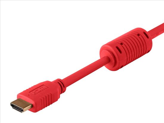 Monoprice 4024 HDMI cable 70.9" (1.8 m) HDMI Type A (Standard) Red1