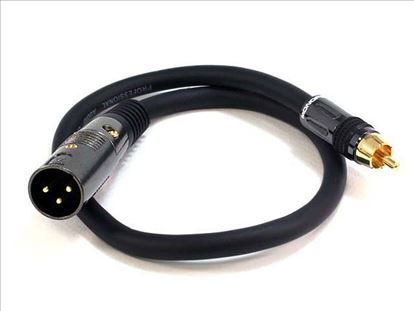 Monoprice 4775 audio cable 17.7" (0.45 m) RCA XLR (3-pin) Black1