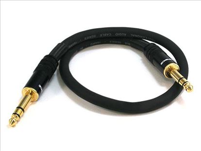 Monoprice 4791 audio cable 18.1" (0.46 m) 6.35mm TRS Black1
