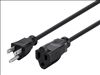 Monoprice 5296 power cable Black 11.8" (0.3 m) NEMA 5-15P NEMA 5-15R1
