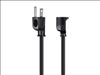 Monoprice 5296 power cable Black 11.8" (0.3 m) NEMA 5-15P NEMA 5-15R2