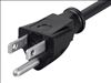 Monoprice 5296 power cable Black 11.8" (0.3 m) NEMA 5-15P NEMA 5-15R3