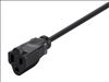 Monoprice 5296 power cable Black 11.8" (0.3 m) NEMA 5-15P NEMA 5-15R4
