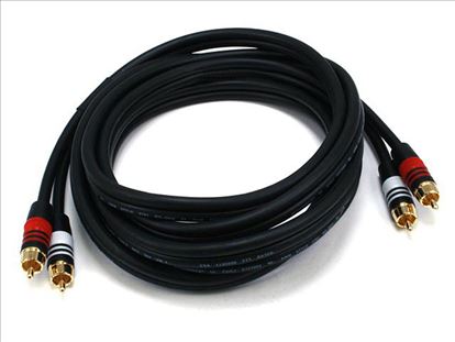 Monoprice 5347 audio cable 118.1" (3 m) 2 x RCA Black1