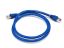 Picture of Monoprice 5899 networking cable Blue 35.4" (0.9 m) Cat6a S/UTP (STP)
