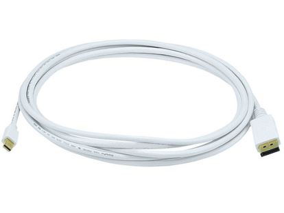 Monoprice 6008 DisplayPort cable 120" (3.05 m) Mini DisplayPort White1