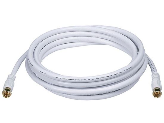 Monoprice 6315 coaxial cable RG-6/UL 118.1" (3 m) F White1