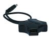 Monoprice 6631 interface hub USB 2.0 480 Mbit/s Black1