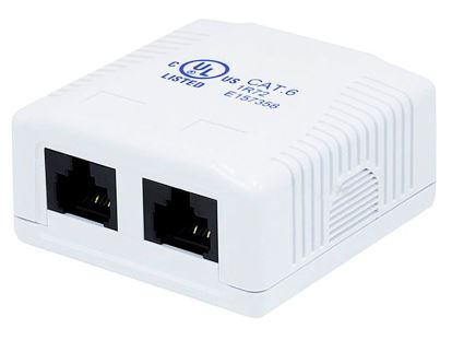 Monoprice 7093 network junction box Cat6 White1