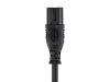 Monoprice 7672 power cable Black 70.9" (1.8 m) NEMA 1-15P C7 coupler6