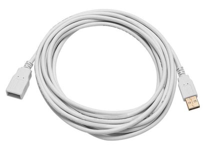 Monoprice 8608 USB cable 180" (4.57 m) USB 2.0 USB A White1