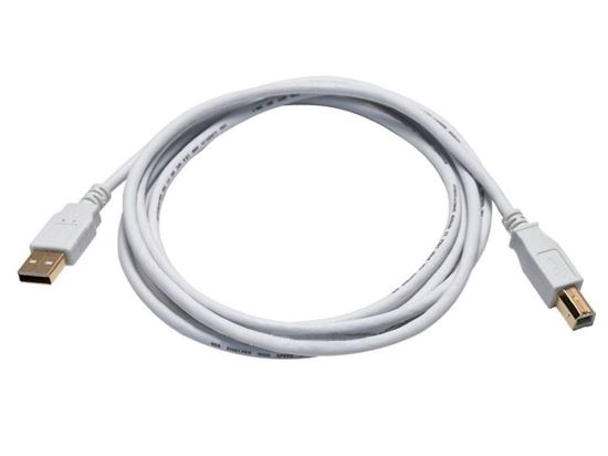 Monoprice 8616 USB cable 72" (1.83 m) USB 2.0 USB A USB B White1