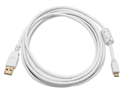 Monoprice 8642 USB cable 120" (3.05 m) USB 2.0 USB A Micro-USB B White1