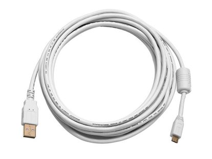 Monoprice 8643 USB cable 180" (4.57 m) USB 2.0 USB A Micro-USB B White1