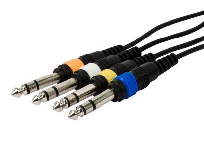 Monoprice 8760 audio cable 35.8" (0.91 m) 4 x XLR (3-pin) 4 x 6.35mm TRS Black1