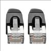 Tripp Lite N262-06N-BK networking cable Black 6" (0.152 m) Cat6a S/UTP (STP)3