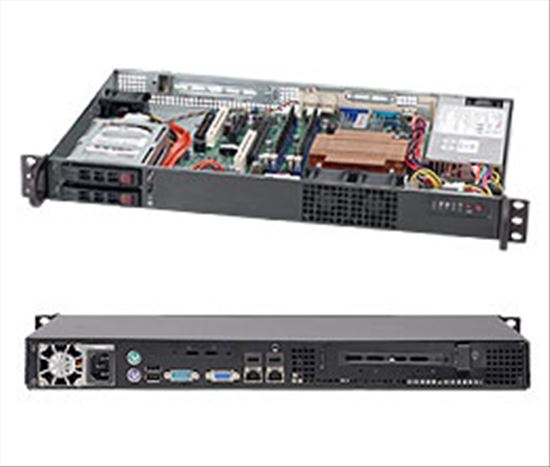 Supermicro SuperChassis 510T-203B Rack Black 200 W1