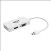 Tripp Lite P137-06N-HDVW video cable adapter 5.91" (0.15 m) Mini DisplayPort DVI-D + VGA (D-Sub) + HDMI White1