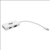 Tripp Lite P137-06N-HDVW video cable adapter 5.91" (0.15 m) Mini DisplayPort DVI-D + VGA (D-Sub) + HDMI White3