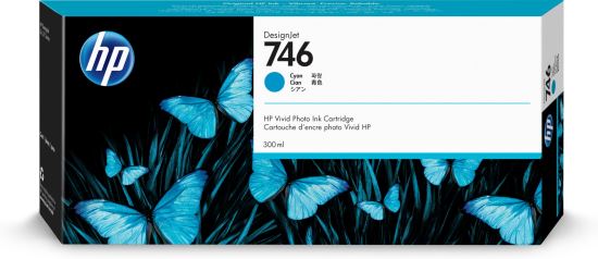 HP 746 300-ml Cyan DesignJet Ink Cartridge1