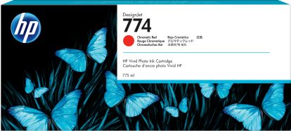 HP 774 775-ml Chromatic Red DesignJet Ink Cartridge1