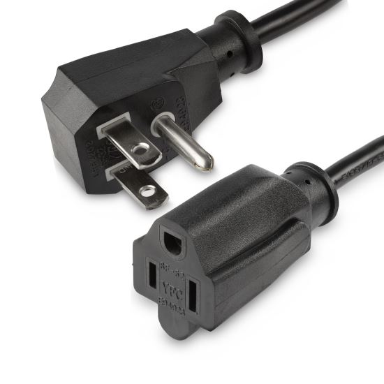 StarTech.com PACF10118IN power cable Black 19.7" (0.5 m) NEMA 5-15P NEMA 5-15R1