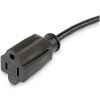 StarTech.com PACF10118IN power cable Black 19.7" (0.5 m) NEMA 5-15P NEMA 5-15R2