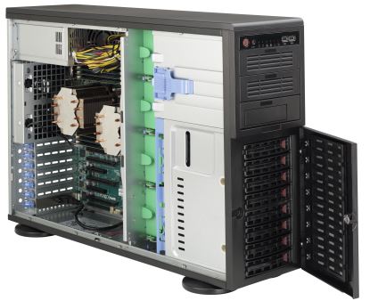 Supermicro SuperChassis 743AC-668B Full Tower Black 668 W1